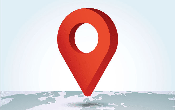 Service locations map